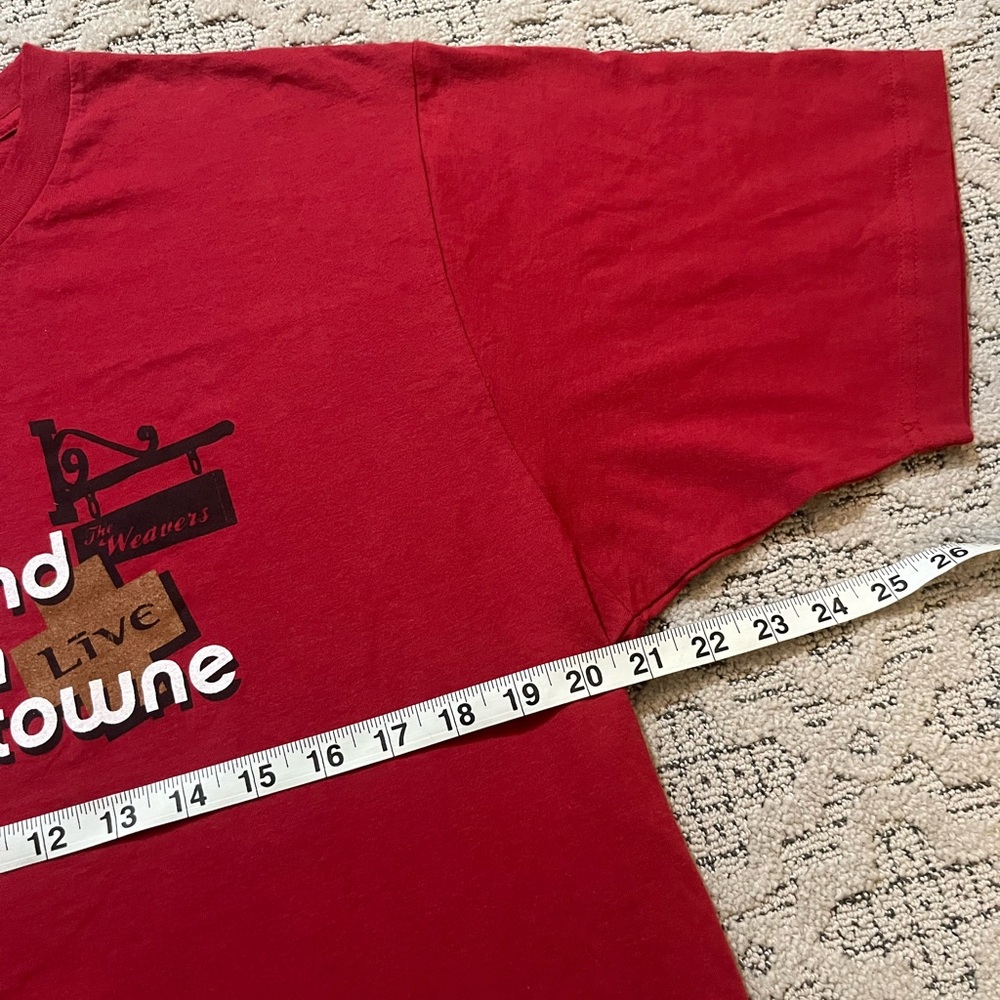 🎸 '06 LIVE Band Ed Kowalczyk Best Band From Shi* Town Weavers York Penn. Red Tee - Picture 12 of 14